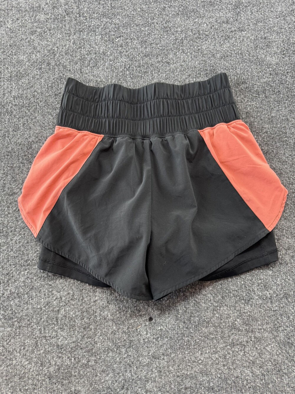 Gilly Hicks Shorts Womens XS Black Colorblock High Waist Lined 5 Inseam Running